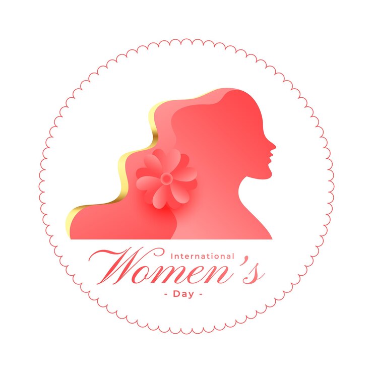Vetor grátis belo fundo de evento do dia da mulher com design de rosto feminino