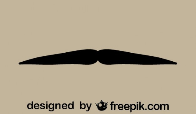 Bigode estilo minimalista ícone retro do cavalheiro