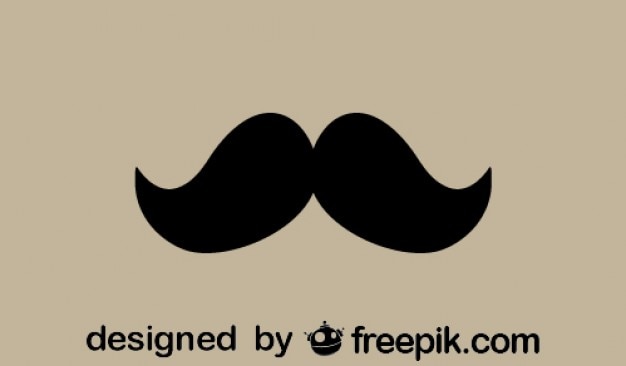 Vetor grátis bigode estilo retro isolado ícone