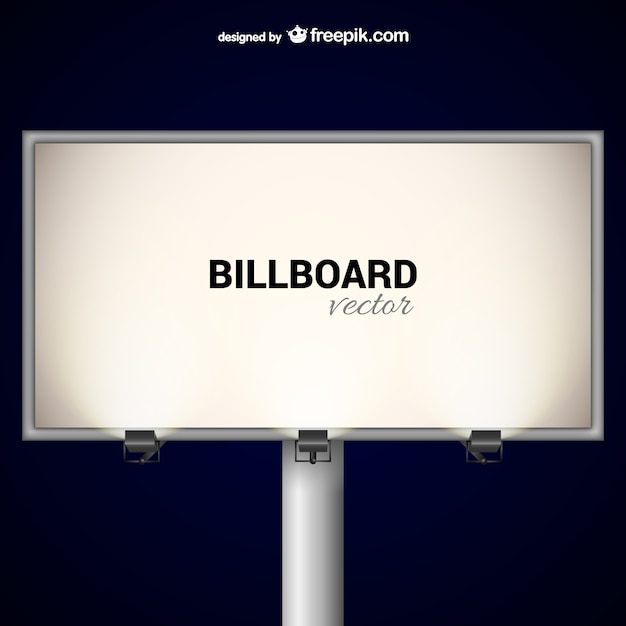 Billboard elegante com projectores