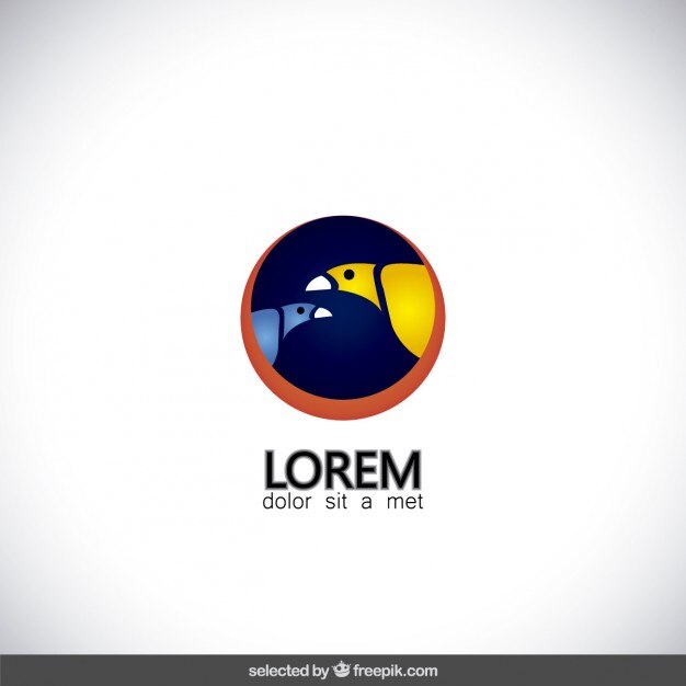 Vetor grátis birds logotipo
