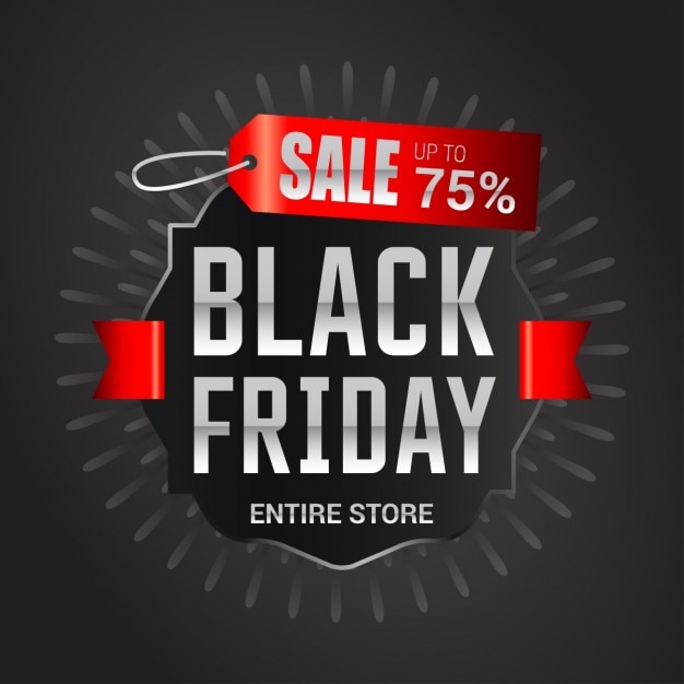 Vetor grátis black friday sale background