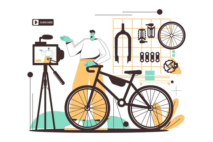 Vetor grátis blogueiros de design plano desenhado à mão