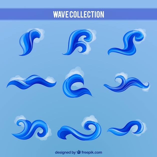 Blue wave coleção