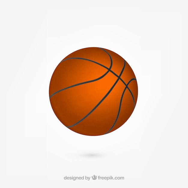Bola de basquete realista