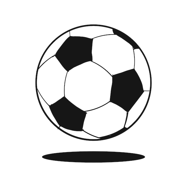 Bola de futebol doodle