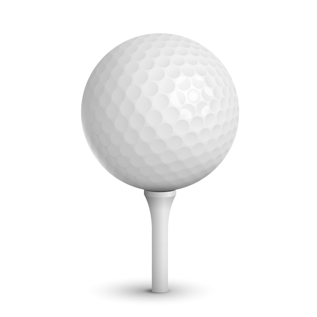 Vetor grátis bola de golfe