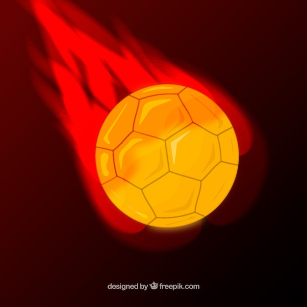 futebol bola dentro fogo e água. ilustração do a futebol bola envelope  dentro elementos em Preto fundo. ai gerado. 25472255 Foto de stock no  Vecteezy