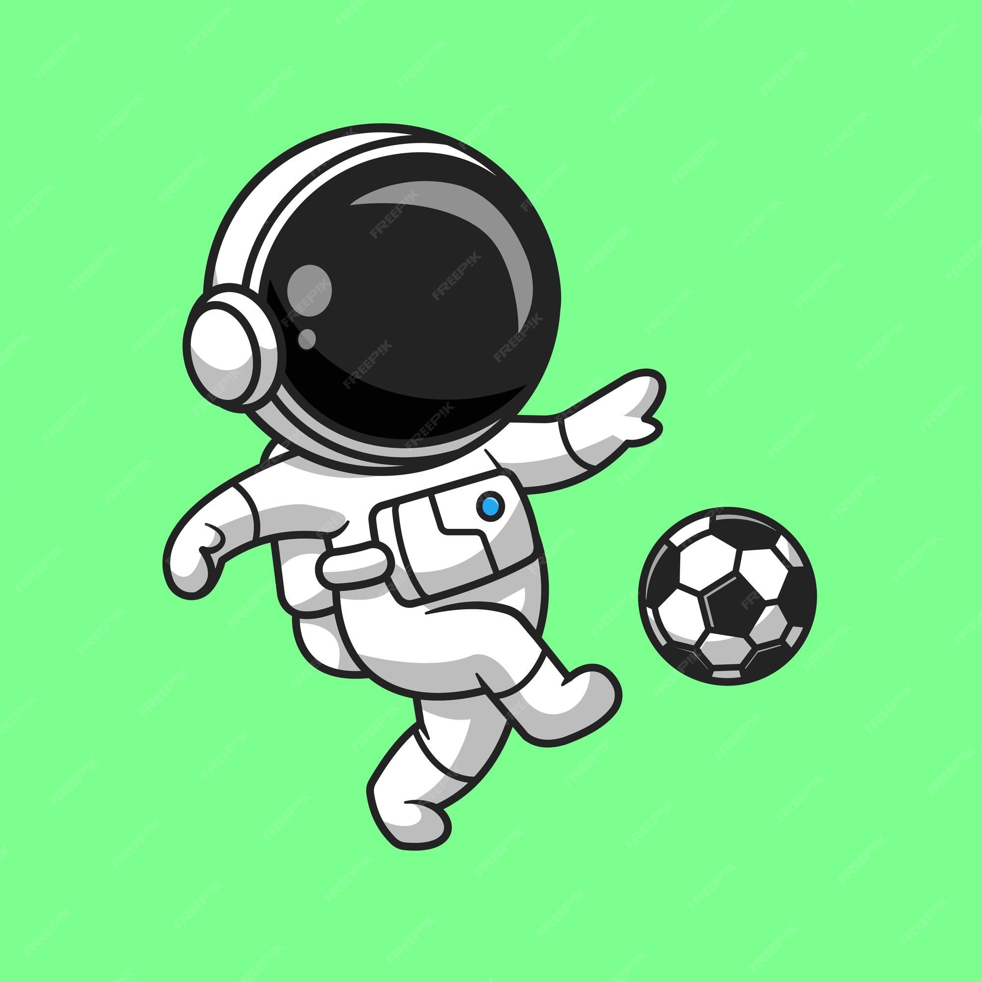 ilustração de ícone de vetor dos desenhos animados jogo de futebol