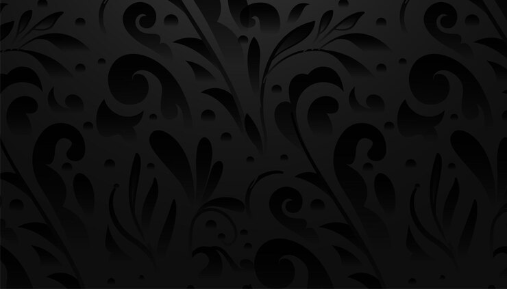Vetor grátis bordado de renda indiana borda floral preto escuro para moda