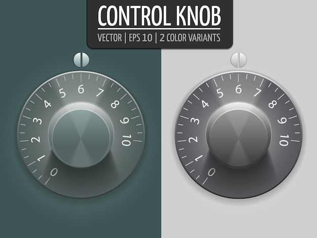 Vetor grátis botões de controle de volume, ilustração vetorial. elemento ui para o seu design. eps10