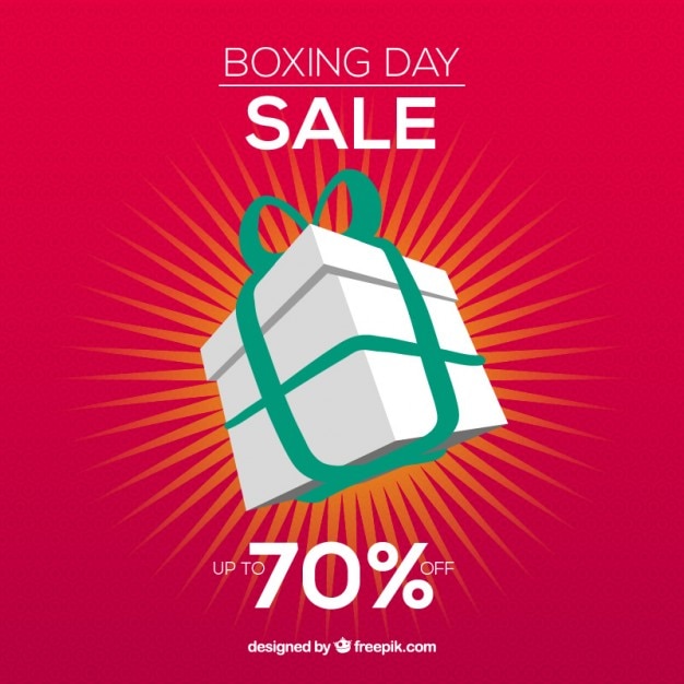 Vetor grátis boxing day sale discount