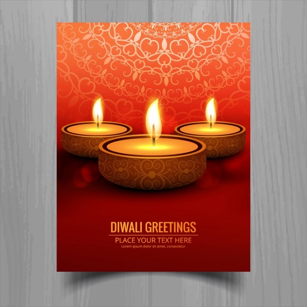 Brochura diwali feliz