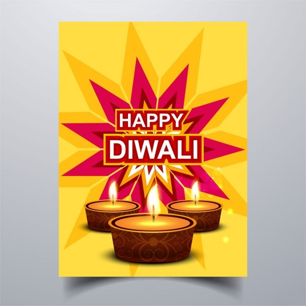 Brochura diwali feliz