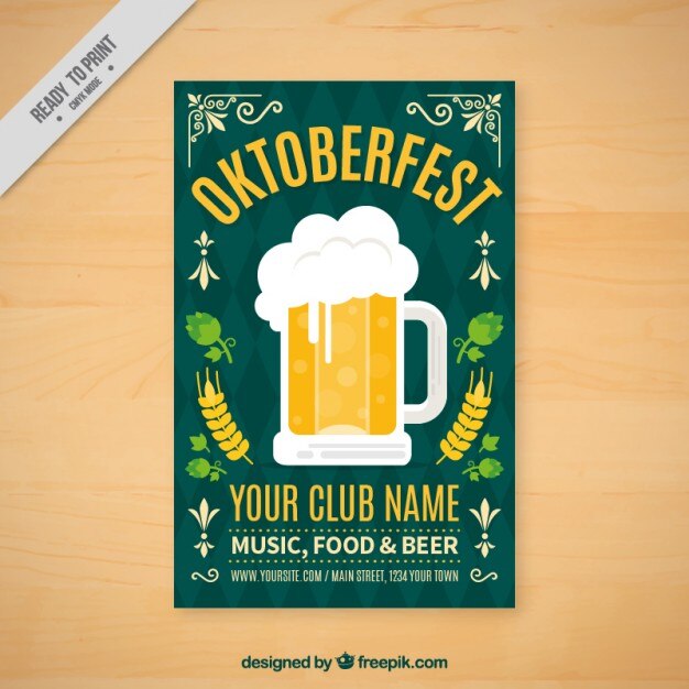 brochura oktoberfest Vintage