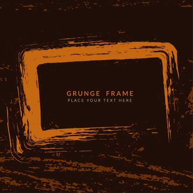 Vetor grátis brown grunge cor do fundo do frame