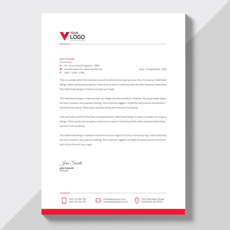 Vetor grátis cabeçalho da empresa moderna