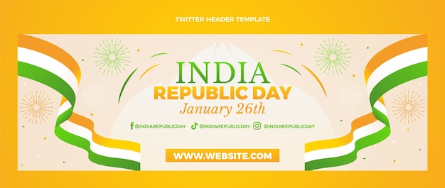 Cabeçalho do Twitter do Gradient Republic Day
