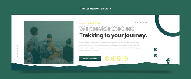 Cabeçalho do Twitter do Gradient Trekking