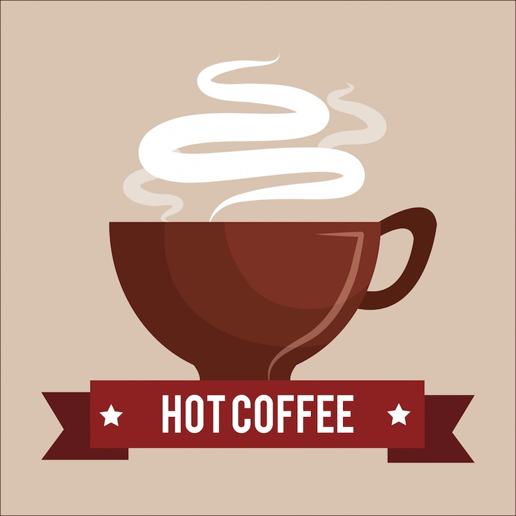 Vetor grátis café delicioso
