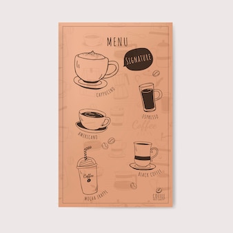 Cafeteria e café menu vector