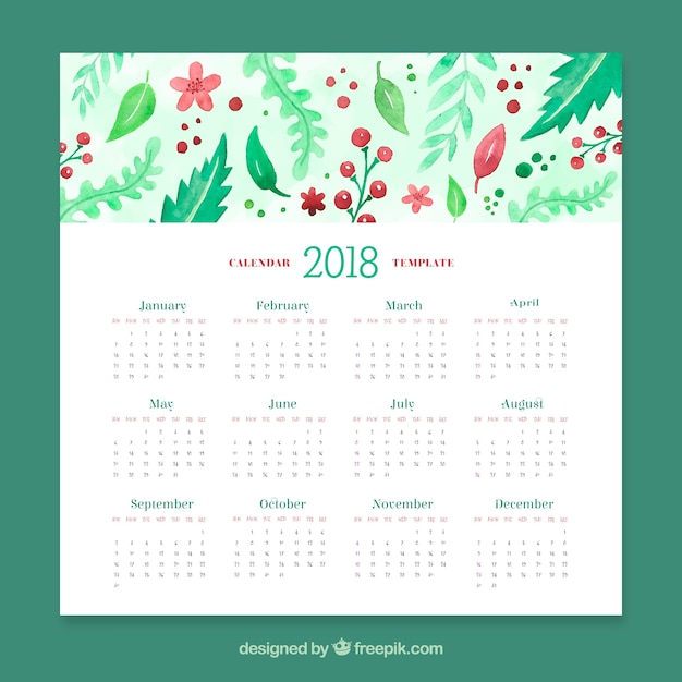 Calendário 2018