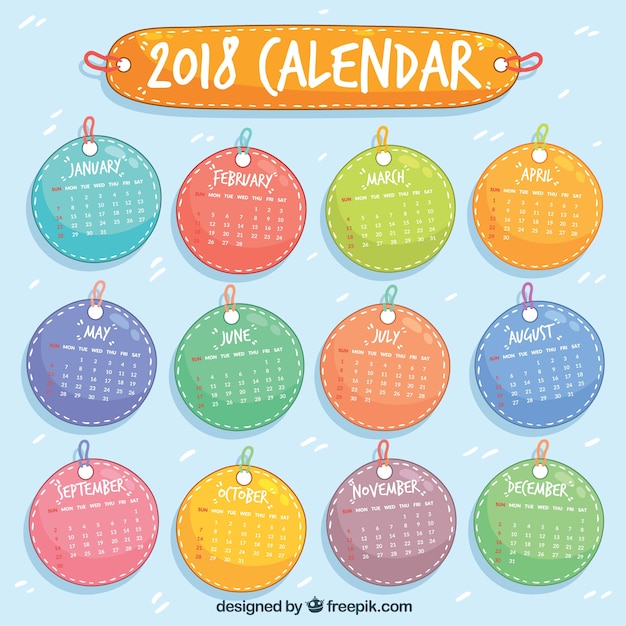 Calendário 2018