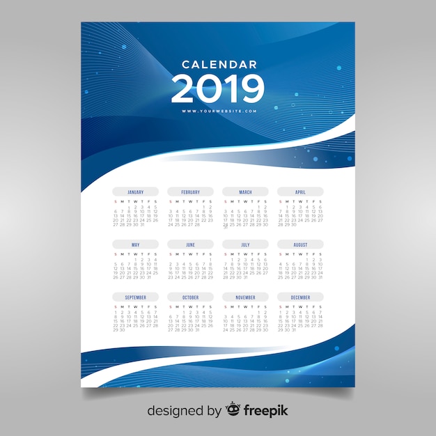 Calendário de 2019