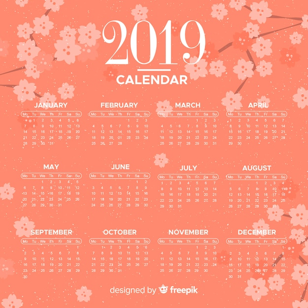 Calendário de 2019