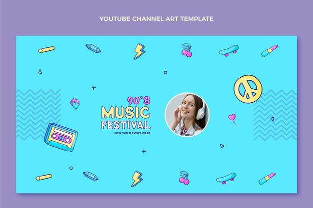 Canal do youtube do festival de música desenhado à mão