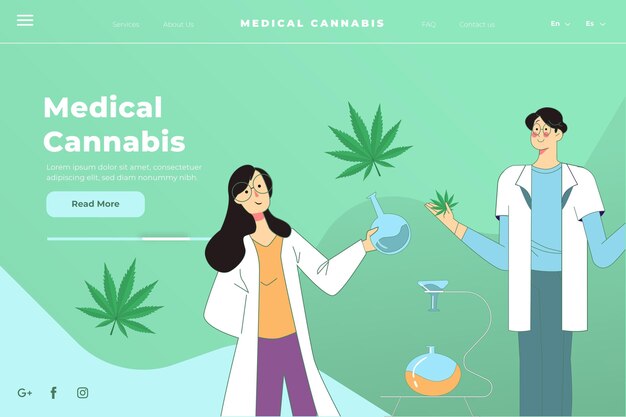 Cannabis medicinal - página de destino