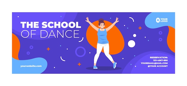 Capa do facebook da escola de dança dinâmica