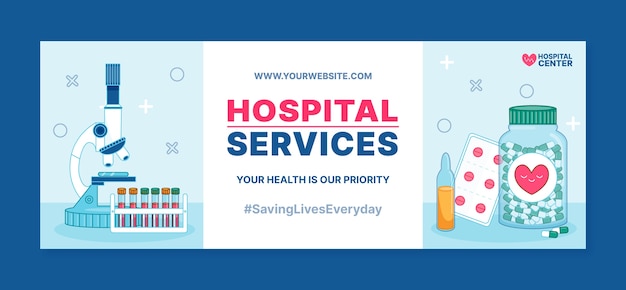 Capa do facebook do serviço de saúde hospitalar