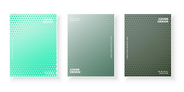 Capas de gradiente coloridas com conjunto de design texturizado abstrato