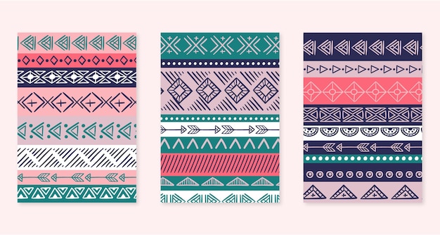 Capas estilo boho desenhadas à mão