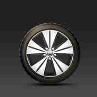 Vetor grátis car wheel black background