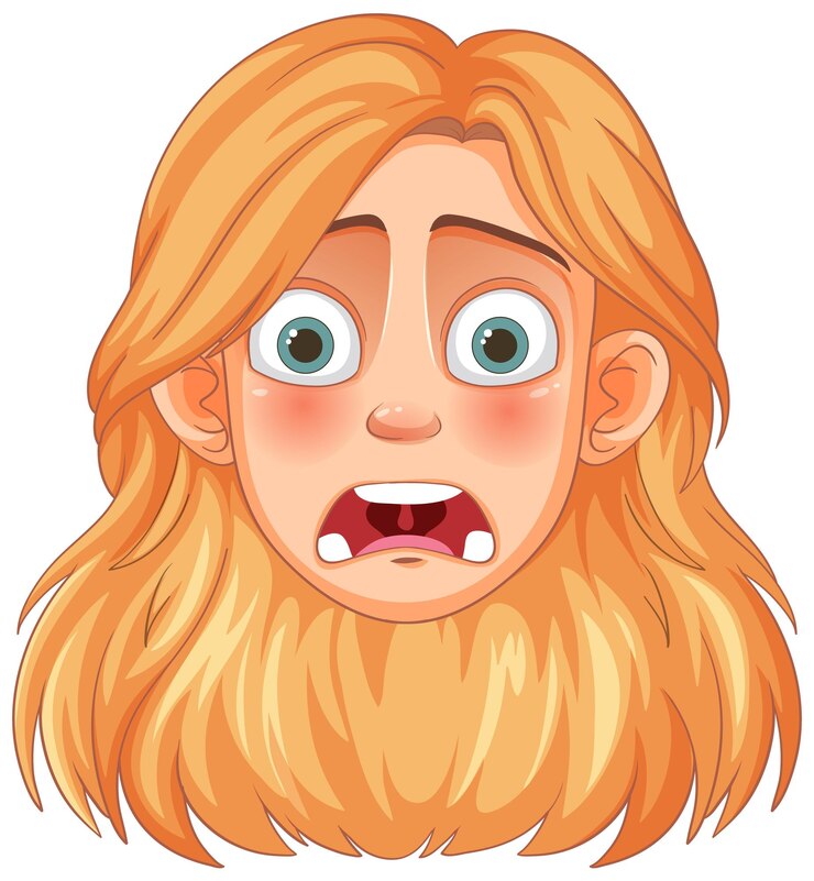 Vetor grátis cara de personagem de desenho animado surpreso