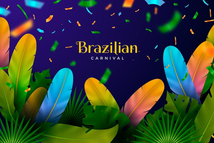Vetor grátis carnaval brasileiro realista