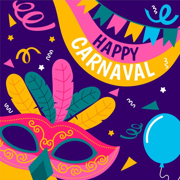Carnaval de mão desenhada