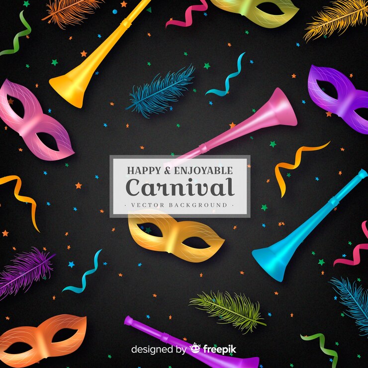 Vetor grátis carnaval feliz e agradável