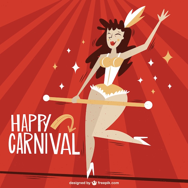 Carnaval feliz ilustrado