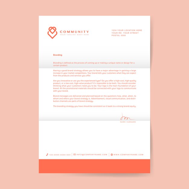 carta da empresa