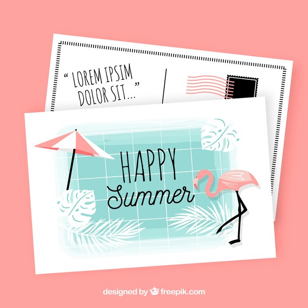 Cartão agradável de verão