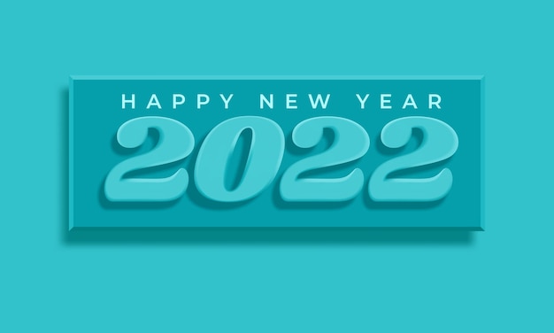 Vetor grátis cartão de feliz ano novo 2022
