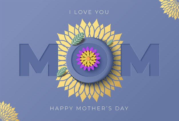 Cartão de feliz dia das mães