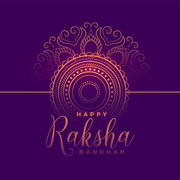 Cartão feliz bonito do festival de raksha bandhan tradicional