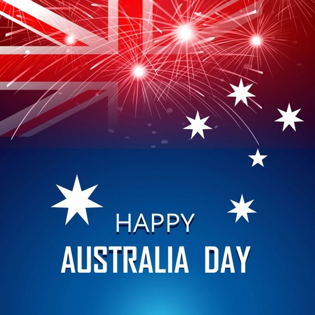 Vetor grátis cartão feliz dia da austrália
