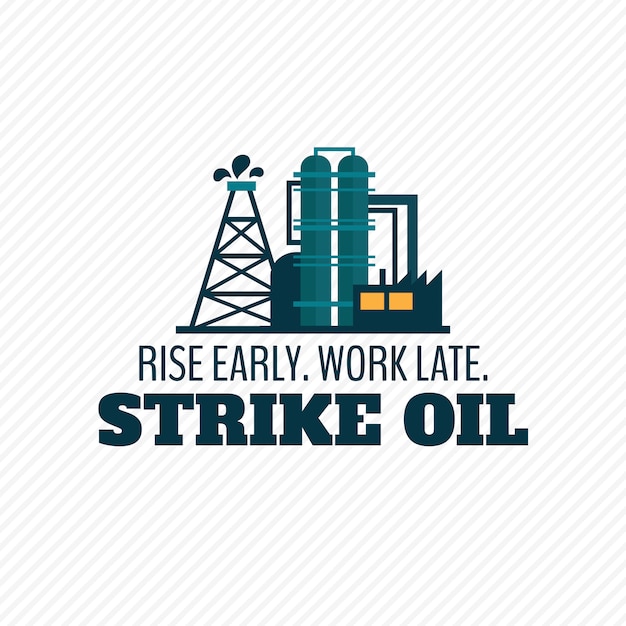 Cartaz da indústria de petróleo