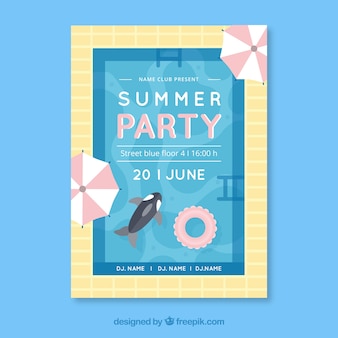 Cartaz de festa de verão