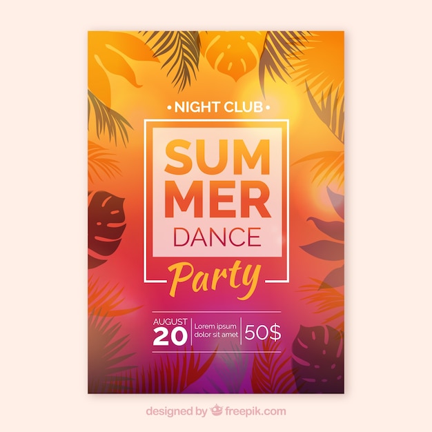 Cartaz de festa de verão